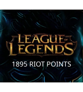 League of Legends 1895 RP Prepaid Card Key EUROPE